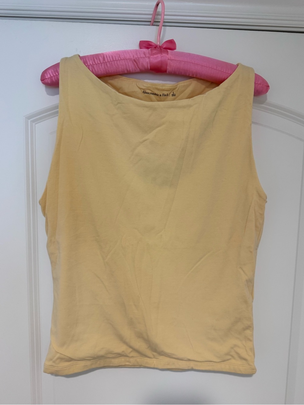 Abercrombie & Fitch Yellow Boatneck Tank
